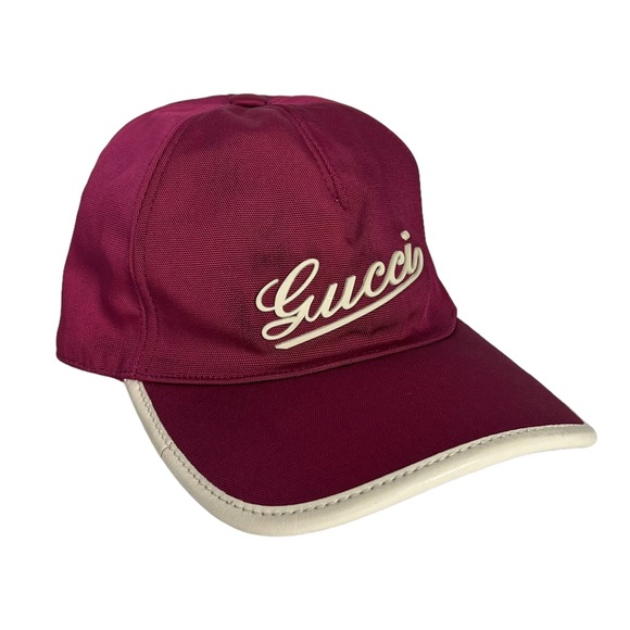 Gucci Cursive Logo Baseball Cap - Picture 1 of 8